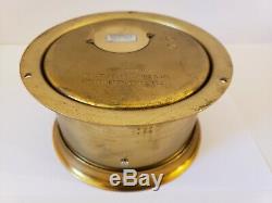 Vintage Seth Thomas'helmsman' Brass Nautical Ships Bell Porthole Marine Clock