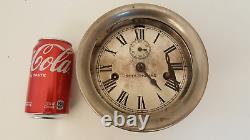 Vintage Seth Thomas ship's clock silvertone made in USA Thomaston Conn