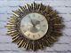 Vintage Seth Thomas Starburst Clock Gesso Gold Guilt Large French Style Wall