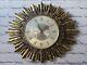 Vintage Seth Thomas Starburst Clock Gesso Gold Guilt Large French Style Wall