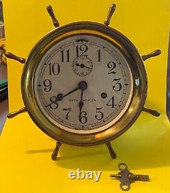 Vintage Seth thomas Large Maritime ship clock with Chime