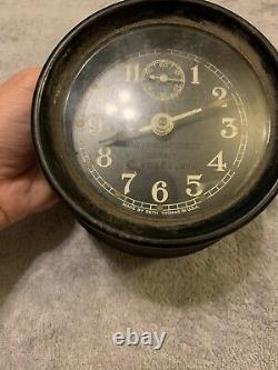 Vintage US Navy WWII Mark I Boat Clock Bakelite Case 12252. 1941 By Seth Thomas