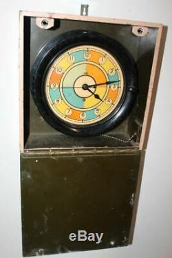 Vintage Very Rare Seth Thomas Usaaf Wwii Sector Clock Nice & Original W. E. Case