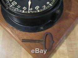Vintage WWII Seth Thomas U. S. Navy (61009-E) 24 Hour ClockRareMade in USA