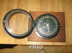 Vintage WWII Seth Thomas U. S. Navy (61009-E) 24 Hour ClockRareMade in USA