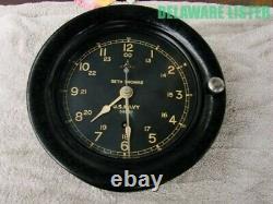 Vintage WWII WW2 US Military U. S. NAVY SHIP Nautical CLOCK SETH THOMAS