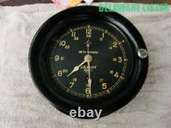 Vintage WWII WW2 US Military U. S. NAVY SHIP Nautical CLOCK SETH THOMAS