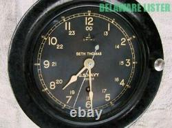 Vintage WWII WW2 US Military U. S. NAVY SHIP Nautical CLOCK SETH THOMAS