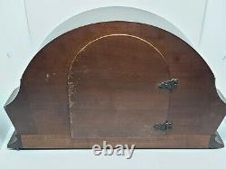 Vintage Working 1940's SETH THOMAS Art Deco Tambour Mantel Shelf Clock A200