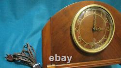 Vintage Working Seth Thomas Electric Art Deco 13.5 Mantle Clock