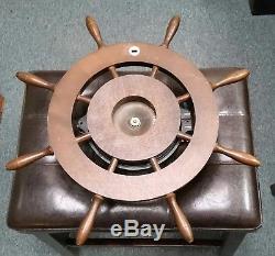 Vintage Wwii 1942 Seth Thomas Us Navy Mark I Deck Clock # 46174 Boat Ship Wheel