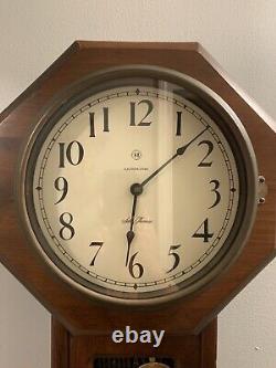 Vntg Seth Thomas Wall Clock Pendulum And Chimes 487529 Tally Industries 1983 See