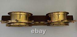 Vtg Pair Seth Thomas-helmsman-ships Bell Clock & Barometer Model 1008 1508