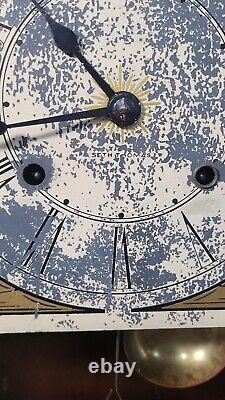 Vtg Replica 60s SETH THOMAS PILLAR AND SCROLL SHELF CLOCK