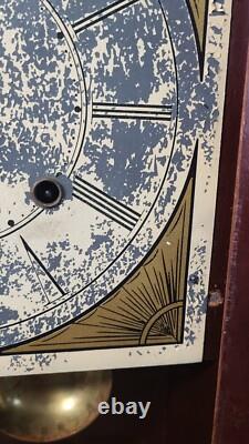 Vtg Replica 60s SETH THOMAS PILLAR AND SCROLL SHELF CLOCK