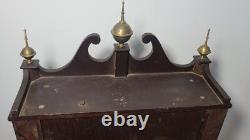 Vtg Replica 60s SETH THOMAS PILLAR AND SCROLL SHELF CLOCK