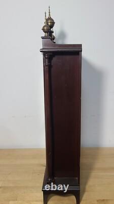Vtg Replica 60s SETH THOMAS PILLAR AND SCROLL SHELF CLOCK