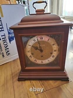 Vtg Seth Thomas 8-Day Legacy-3W & Legacy-IV Mantle Clock Westminster Chime