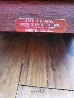 Vtg Seth Thomas 8-Day Legacy-3W & Legacy-IV Mantle Clock Westminster Chime