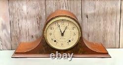 Vtg Seth Thomas 8 Day Spring Wound Hour/ Half Hour Chime Mantle Clock No Key