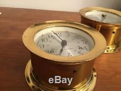 Vtg Seth Thomas CORSAIR-W E537-000 Ships Clock & Barometer E537-010 Works Fine