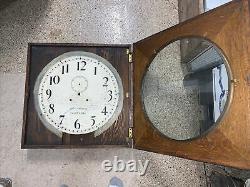 Vtg Seth Thomas Hudson 30 Day Clock Case 24x24x5.5 Parts/Repair/Restore NR