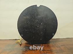 Vtg Seth Thomas WWII U. S Navy 24 Hour Military Clock. Functional, With Key