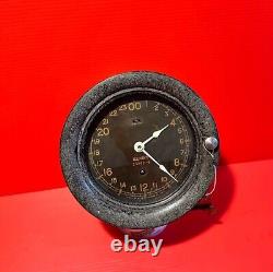 Vtg Seth Thomas WWII U. S Navy 24 Hour Military Clock. Not Working. Needs Repair