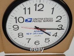 Vtg USPS United States Postal Service Advance New Orleans Seth Thomas Wall Clock