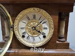 WORKING! 1903 Antique Seth Thomas Amstel Adamantine 8 Day Mantle Clock #89