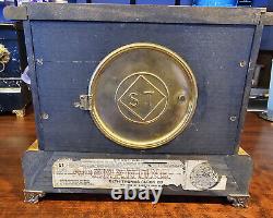 WORKING! 1903 Antique Seth Thomas Amstel Adamantine 8 Day Mantle Clock #89