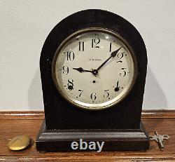 WORKING! ANTIQUE SETH THOMAS 8 DAY BEEHIVE MANTLE SHELF CLOCK Movement # 89