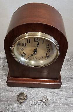 WORKING! ANTIQUE SETH THOMAS 8 DAY BEEHIVE MANTLE SHELF CLOCK Movement # 89