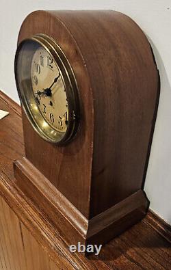 WORKING! ANTIQUE SETH THOMAS 8 DAY BEEHIVE MANTLE SHELF CLOCK Movement # 89