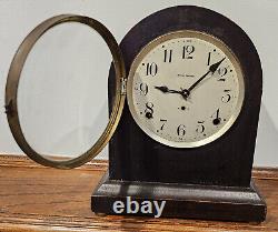 WORKING! ANTIQUE SETH THOMAS 8 DAY BEEHIVE MANTLE SHELF CLOCK Movement # 89