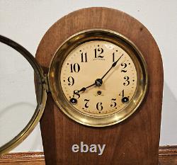 WORKING! ANTIQUE SETH THOMAS 8 DAY BEEHIVE MANTLE SHELF CLOCK Movement # 89