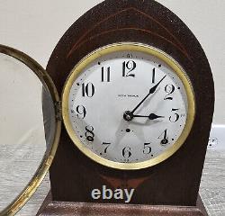 WORKING! ANTIQUE SETH THOMAS 8 DAY BEEHIVE MANTLE SHELF CLOCK Movement # 89