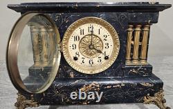 WORKING! Antique Seth Thomas Adamantine Mantle Clock Mechanical