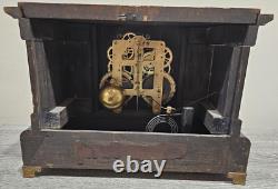 WORKING! Antique Seth Thomas Adamantine Mantle Clock Mechanical