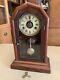 Works! Vintage Antique Wind Up Wood Mantle Shelf Clock- Seth Thomas