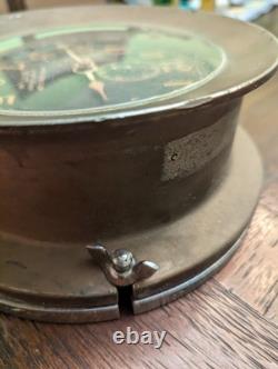 WW II Seth Thomas Mark I U. S Navy 1940 Deck Clock