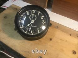 WW II Seth Thomas Mark I U. S Navy Deck Clock