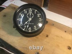 WW II Seth Thomas Mark I U. S Navy Deck Clock