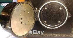 WW II US Navy Mark 1 I Deck Clock 6 in Bakelite Case 1941 Seth Thomas Mounted