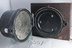 WW2 Seth Thomas Mark I US Navy 1941 Boat Clock with Bulkhead Mount & Key Bakelite