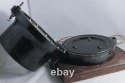 WW2 Seth Thomas Mark I US Navy 1941 Boat Clock with Bulkhead Mount & Key Bakelite