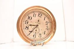 WWI US NAVY 8.5 Dial SETH THOMAS SHIPS PILOT HOUSE CLOCK CHELSEA KEY