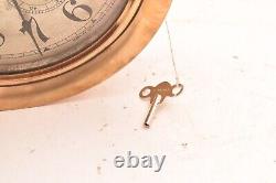 WWI US NAVY 8.5 Dial SETH THOMAS SHIPS PILOT HOUSE CLOCK CHELSEA KEY