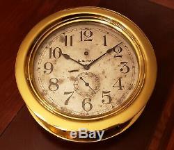 WWI US Navy 8.5 dial Seth Thomas Ships Pilot House Clock Chelsea Key