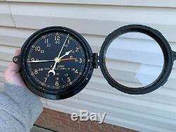 WWII Chelsea US Army 6 dial ships clock